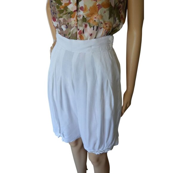 Vintage 80s Emporio Gitano High Waist Summer Shorts Bloomers Juniors Small - Picture 3 of 8